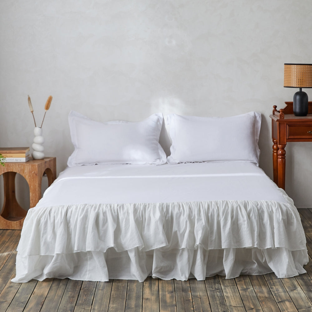 Cotton hotsell bed skirt